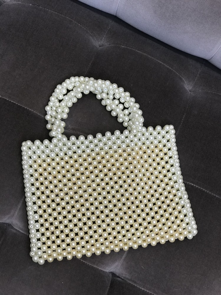 Confite Bag in pearl and yellow